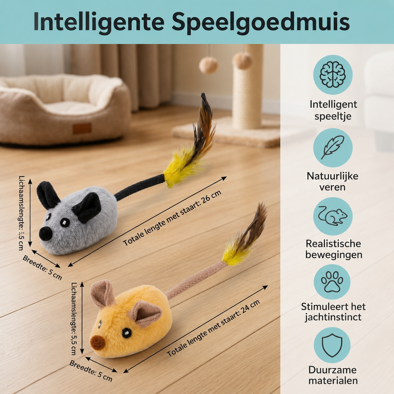 Slimme speelgoedmuis